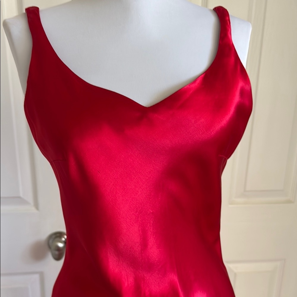 Betsy & Adam Red Maxi Dress - Picture 2 of 13